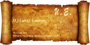 Ujlaky Emese névjegykártya